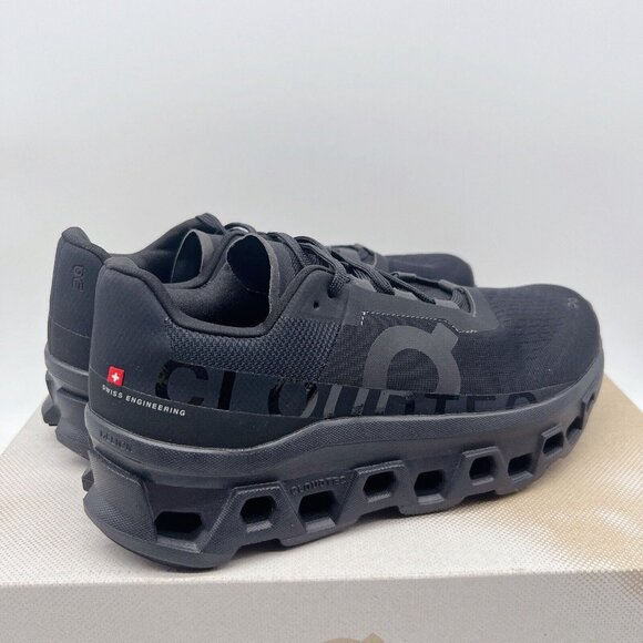 On Cloudmonster Cloudtec Running Shoe Sneaker Black/ Magnet Mens Size US 14 - Picture 6 of 12